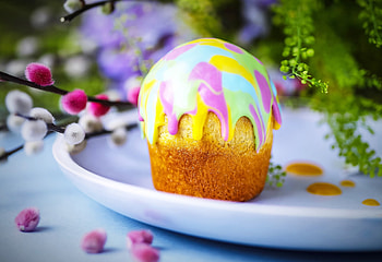 Easter cake, pastel, sweet, pink, dessert, easter, food, cake HD wallpaper