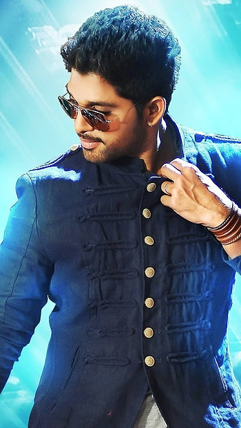 Allu Arjun , Stylish, blue background HD phone wallpaper