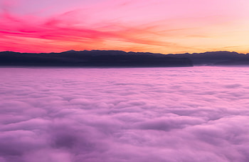 Sea Of Clouds Sunset Landscape , sunset, landscape, nature HD wallpaper