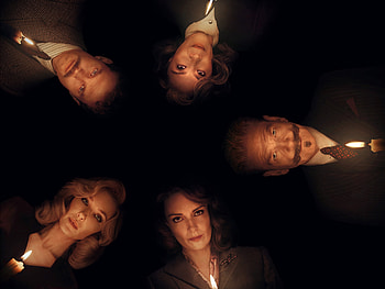 Kenneth Branagh, Tina Fey, Michelle Yeoh, Jamie Dornan, kelly reilly, movie, A Haunting in Venice HD wallpaper
