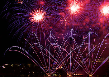 Holidays, Sky, Salute, Sparks, Holiday, Fireworks, Firework HD wallpaper