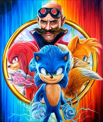 Sonic The hedgehog 2, art, cartoon HD phone wallpaper
