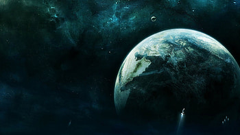 Phoenix, ships, earth, planets, galaxy, stars, space ships HD wallpaper