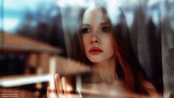 Beautiful-Russian-Models-104, face, model, beautiful, red HD wallpaper