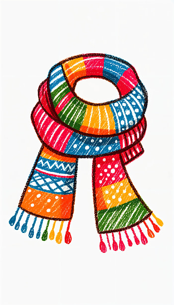 Vibrant Scarf : Wrap Yourself in Color, scarf, colorful, fashion, winter HD phone wallpaper