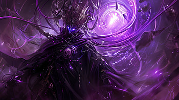 Mystical Purple Fantasy Art, Dark Fantasy, sorcerer, magic, purple, mystical HD wallpaper