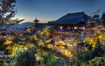 Japanese architecture, scenery, architecture, plants, place HD wallpaper