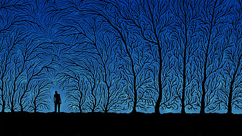 Trees Art, trees, art, artist, digital-art, vector HD wallpaper