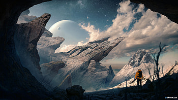 Ingens, landscape, Digital Art, planet HD wallpaper