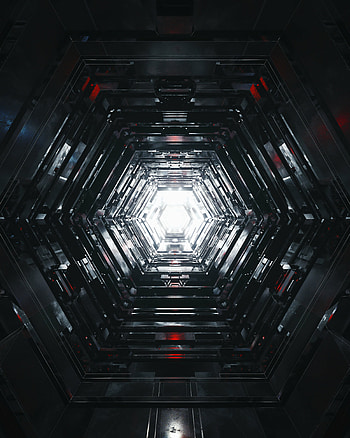 Shine, Light, 3D, Glow, Tunnel HD phone wallpaper