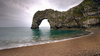 Nature, Sea, Rocks, Shore, Bank, Arch HD wallpaper