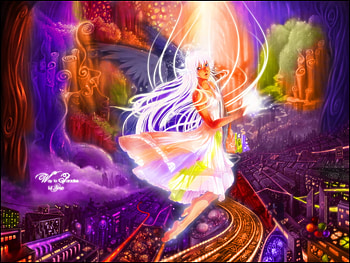 way to paradise, fairy, cg, 3d, colour HD wallpaper
