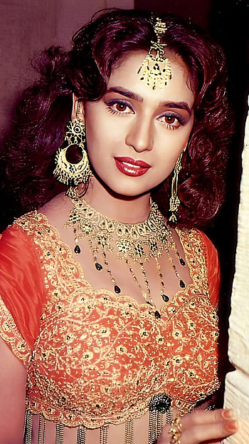 Madhuri Dixit, bollywood actress, vintage HD phone wallpaper