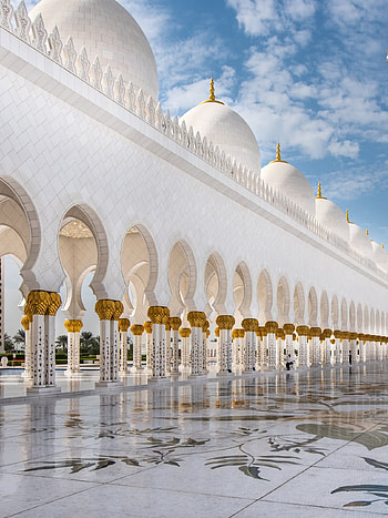 Sheikh Zayed Mosque, United Arab Emirates HD phone wallpaper