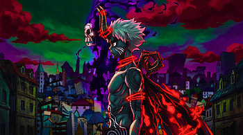 Fire Force - Shinra Banshoman Demon Form and Lord Death, Soul Eater, Shinra Kusakabe, Anime HD wallpaper