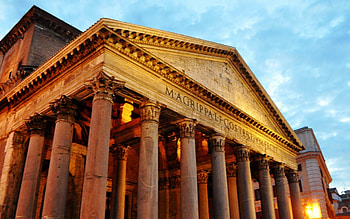 Pantheon, Ancient Rome, Dark backgrounds HD wallpaper