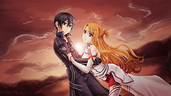 Kirito, Sword Art Online, Anime couple, Shonen section HD wallpaper