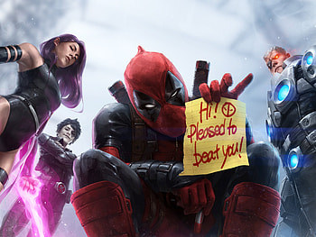 Marvel Future Fight Deadpool X Force Team Artwork, marvel-future-fight, games, superheroes, deadpool HD wallpaper