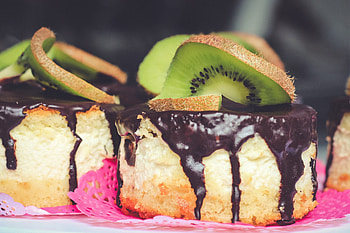 Food, Kiwi, Cake, Glaze HD wallpaper