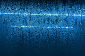 Drops, Dark, Neon, Glass HD wallpaper
