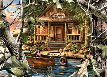 Gone Fishing F, art, fishing, beautiful, sports, illustration, artwork, scenery, wide screen, painting HD wallpaper