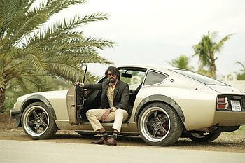 Dulquer salman, Malayalam movie, car HD wallpaper