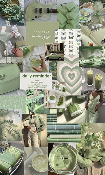 Custom Aesthetic Collage Custom Aesthetic Collage. Etsy. tumblr aesthetic, Aesthetic , Green aesthetic, Sage Green Collage HD phone wallpaper