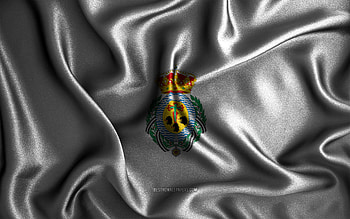 Santa Cruz de Tenerife flag, , silk wavy flags, spanish cities, Day of Santa Cruz de Tenerife, Flag of Santa Cruz de Tenerife, fabric flags, 3D art, Santa Cruz de Tenerife, cities of Spain HD wallpaper