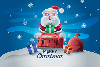 Merry Christmas, winter, Merry, Santa, Christmas HD wallpaper