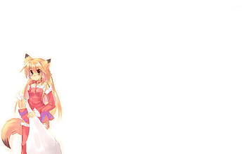 Blonde cat girl with Christmas presents jpg HD wallpaper