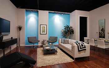 Interior, Miscellanea, Miscellaneous, Room, Sofa, Furniture, Chairs, Shelves, Television, Television Set, Armchairs, Carpets HD wallpaper