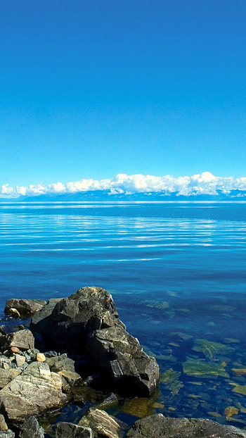 Frozen beauty, Crystal clear waters, Siberian wonderland, Nature's masterpiece HD phone wallpaper