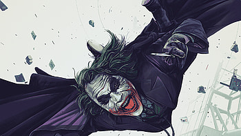 The Dangerous Joker, joker, supervillain, superheroes, artist, artwork, digital-art HD wallpaper