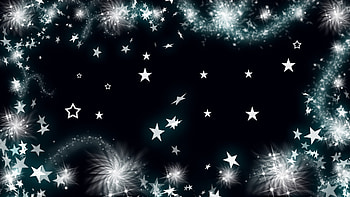 Sparkle Stars and Whirlies, blue, firefox persona, whirlies, 4th of july, pinwheels, stars, sparkles HD wallpaper