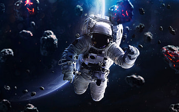 Space Suit, Universe, Meteorites, Cosmonaut, Spacesuit HD wallpaper
