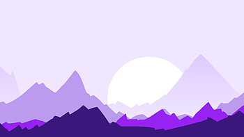 Lilac Mountain Layers At Dawn, mountain, moon, dawn, artist, artwork, art, digital-art, deviantart HD wallpaper