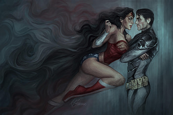 Wonder Woman Batman, wonder-woman, batman, superheroes, artwork, digital-art, deviantart HD wallpaper