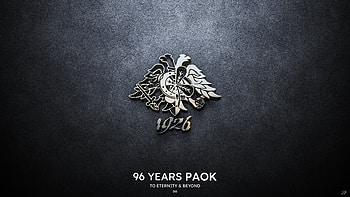 96Years PAOK, paokfans, thessaloniki, paokfc, paokg4, greece, eagle, ultras, logo, partizan HD wallpaper