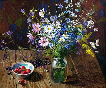 Инесса Сафронова., still life, bouquet, flower, vase, nature HD wallpaper