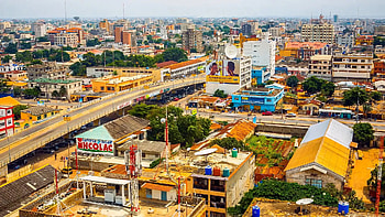 Benin, Cotonou cityscape, Urban center, Coastal charm HD wallpaper