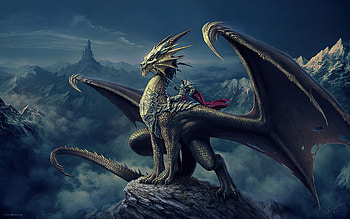 Pride Of The Dragon , dragon, artist, artwork, digital-art, deviantart HD wallpaper