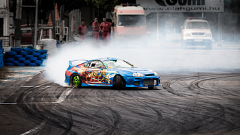 Toyota Supra MK4, Drifting HD wallpaper