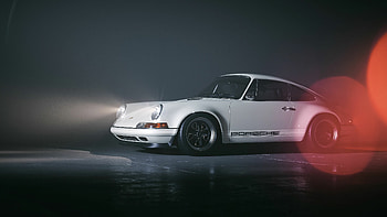 White Porsche, , Cars HD wallpaper