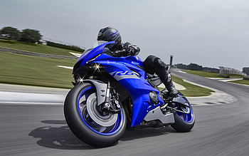 Yamaha YZF-R6 Race, 2022, front view, exterior, racing sport bike, blue YZF-R6, japanese motorcycles, Yamaha HD wallpaper