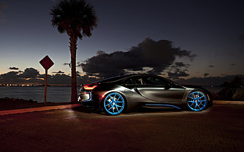 Night, Cars, Side View, Bmw I8 HD wallpaper