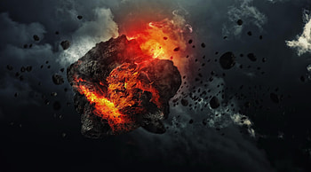 Universe, Smoke, Speed, Wreckage, Detritus, Meteorite HD wallpaper