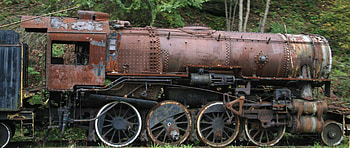 Old and Rusty, heavy, decay, rust, locomotive, iron, wheels HD wallpaper