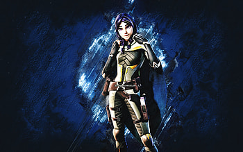 Fortnite Sideways Stalker Torin Skin, Fortnite, main characters, blue stone background, Sideways Stalker Torin, Fortnite skins, Sideways Stalker Torin Skin, Sideways Stalker Torin Fortnite, Fortnite characters HD wallpaper