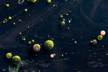 Abstract, Bubbles, Drops, Spray, Paint, Liquid HD wallpaper