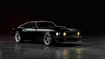 1969 Ringbrothers Ford Mustang Mach 1 Kingpin, Coupe, Restomod, Supercharged, V8, car HD wallpaper